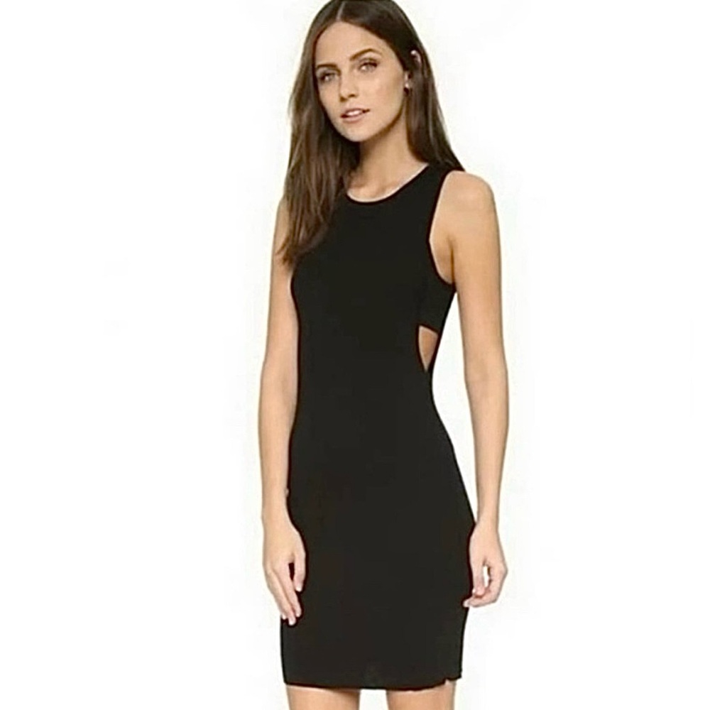 NWT 360 Sweater Italian Yarn Knit Dress with Side Cutouts